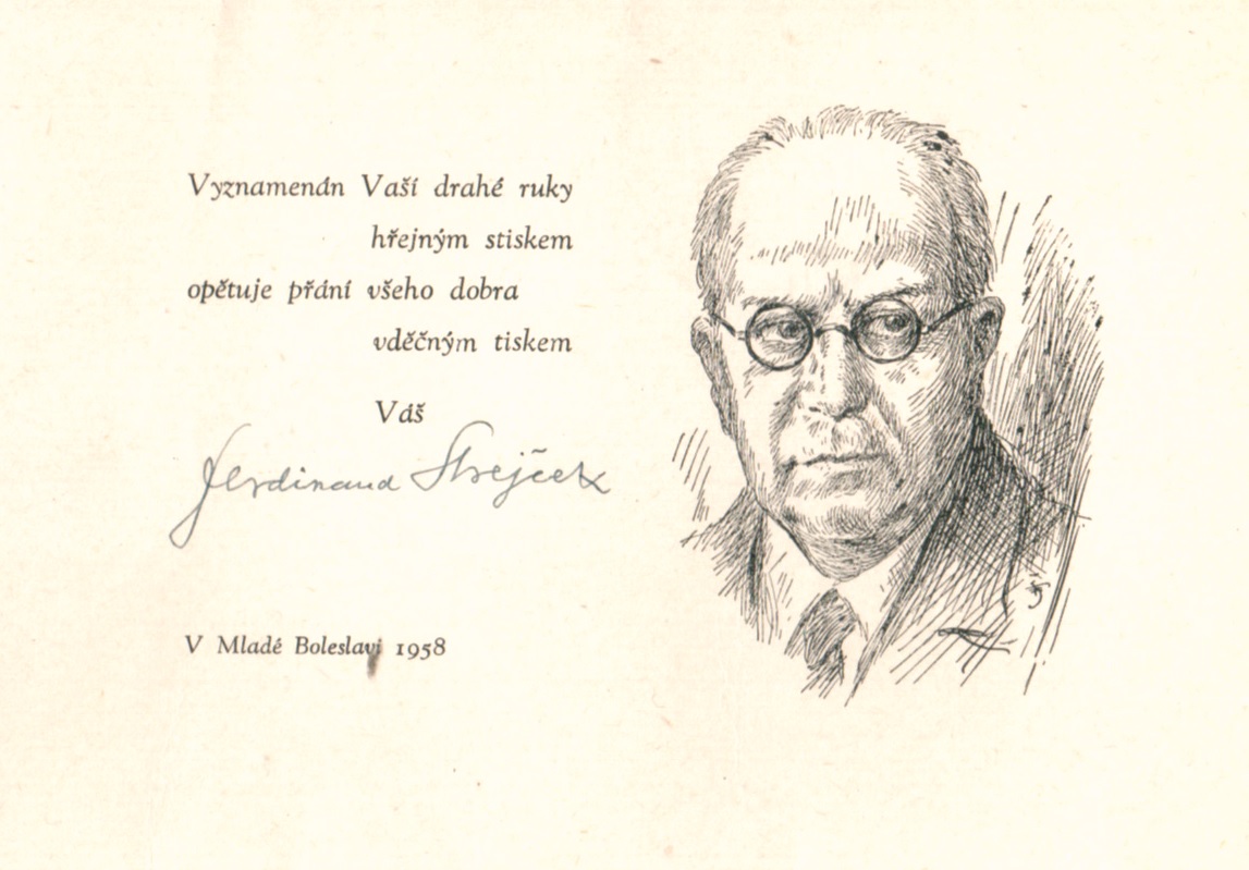 Ferdinand Strejček - poděkování